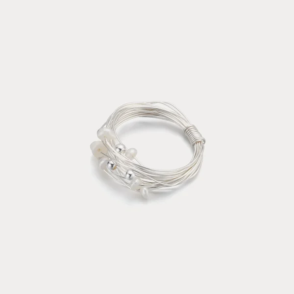 Elegant Wire Wrapped Pearl Ring - Image 6