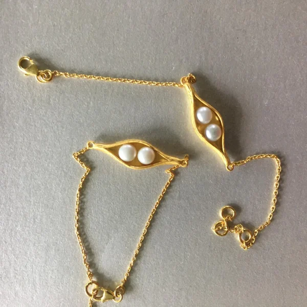 Elegant Double Pearl Bracelet - Image 2
