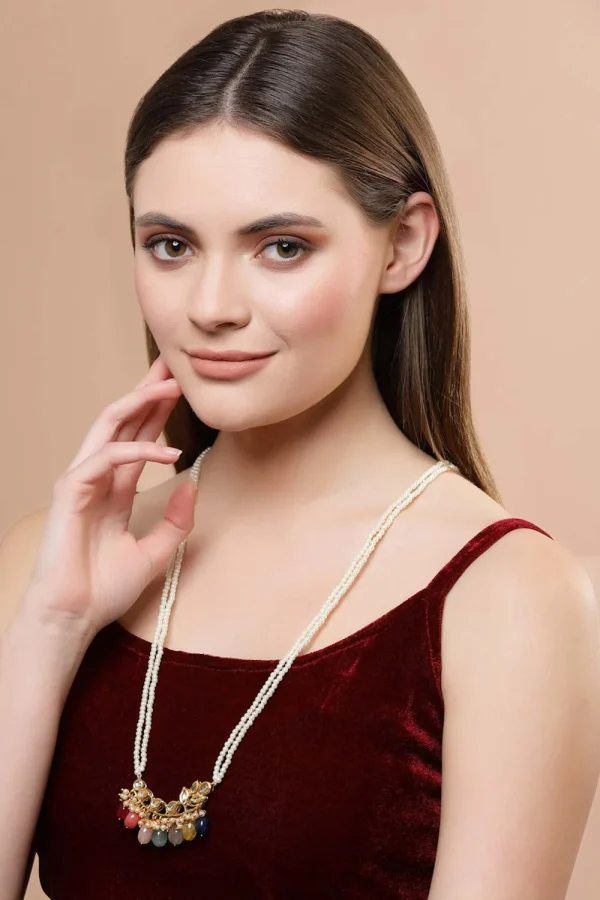 Elegant Beaded Charm Necklace