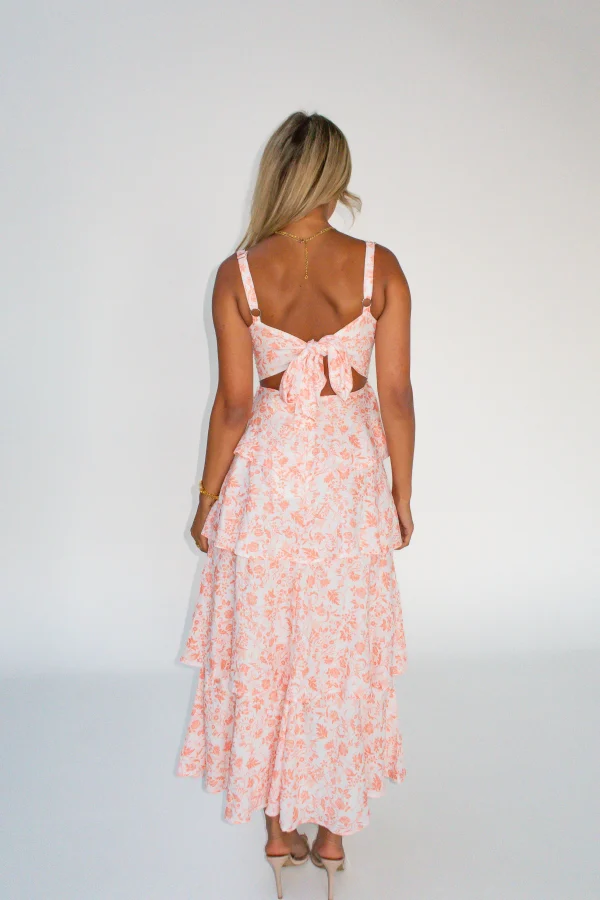 Floral Elegance Tiered Dress - Image 4