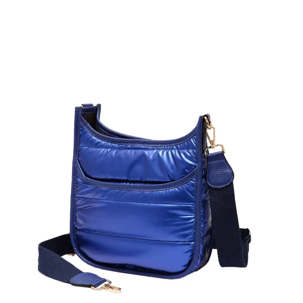 Elegant Black Nylon Shoulder Bag - Image 9
