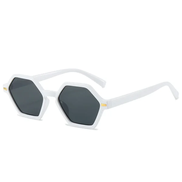 Sleek Geometric Black Sunglasses - Image 14