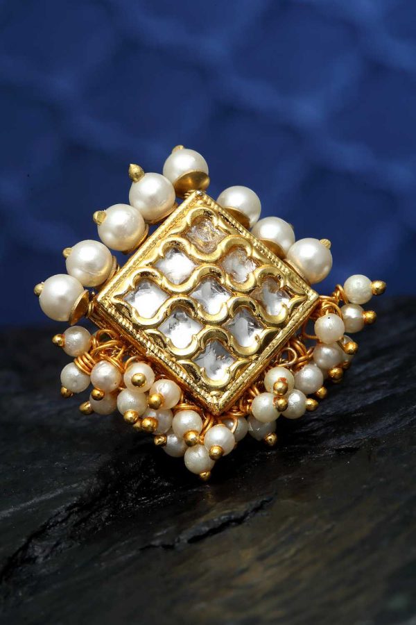 Elegance Pearl Cluster Bracelet - Image 2