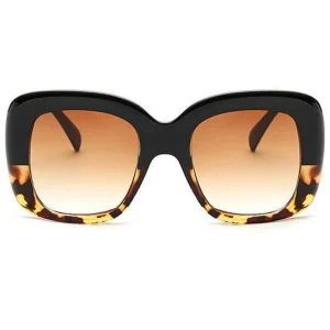 Elegant Tortoise Shell Square Sunglasses