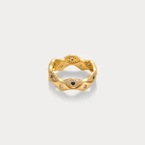 Elegant Wave Pattern Ring