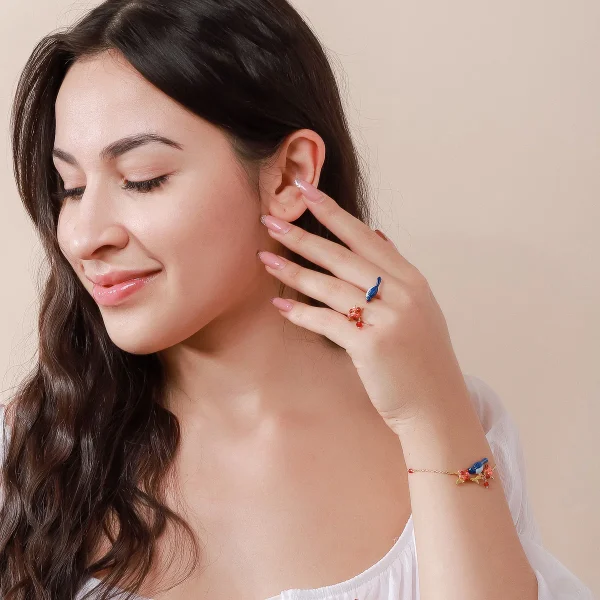 Enchanted Garden Bird Ring - Image 2