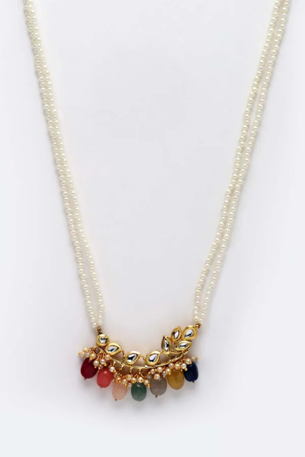 Elegant Beaded Charm Necklace - Image 4