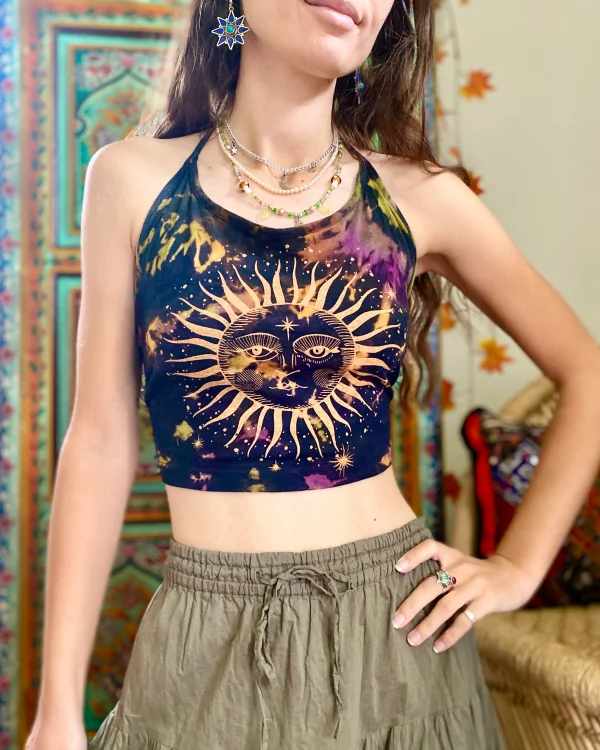 Bohemian Sunburst Halter Top - Image 3