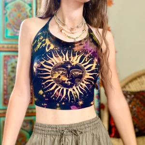 Bohemian Sunburst Halter Top