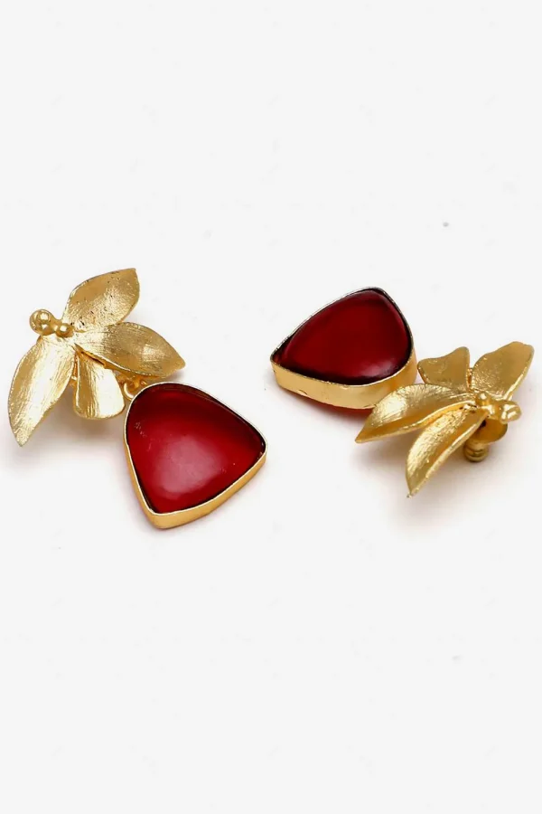 Elegant Butterfly Drop Earrings - Image 4