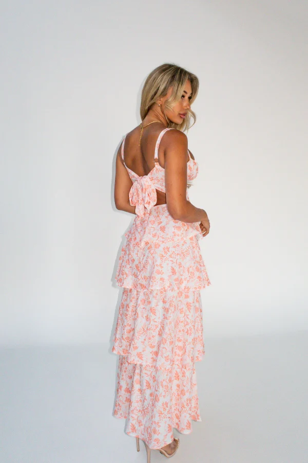 Floral Elegance Tiered Dress - Image 3