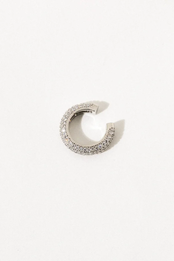 Elegant Crystal-Studded Cuff Earring - Image 4