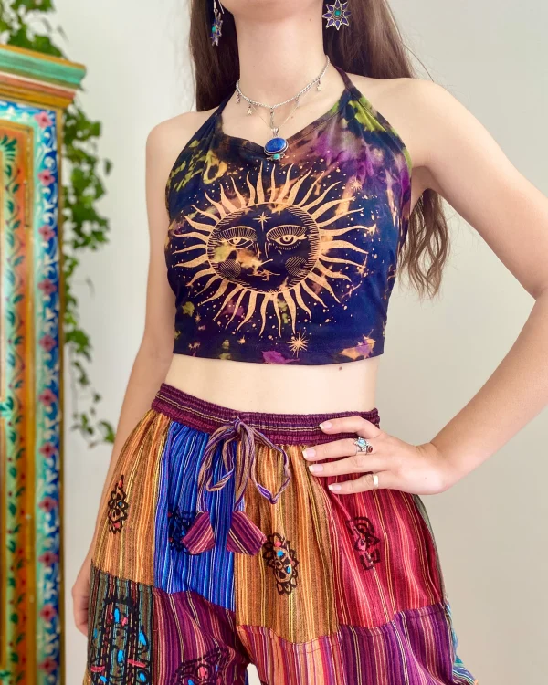 Bohemian Sunburst Halter Top - Image 7