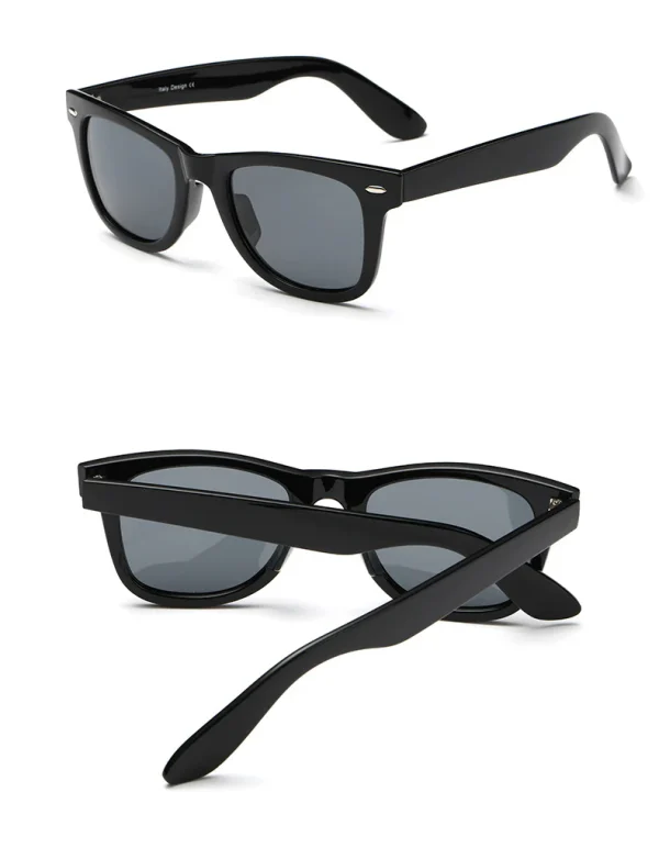 Classic Black Frame Sunglasses - Image 3