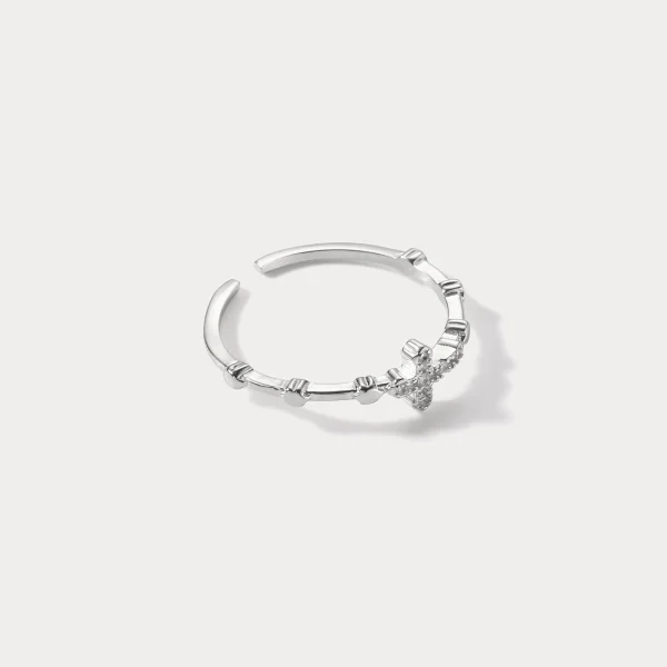 Elegant Stainless Steel Cross Ring - Image 6