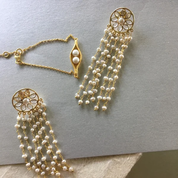 Elegant Double Pearl Bracelet - Image 5