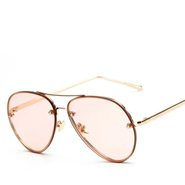 Stylish Yellow-Tinted Aviator Glasses - Image 2