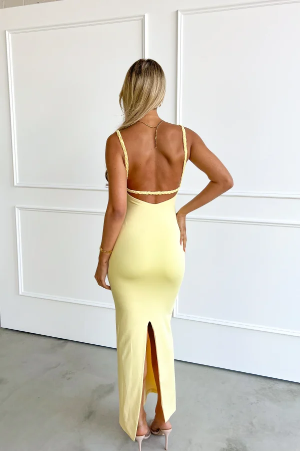 Elegant Yellow Maxi Dress - Image 5