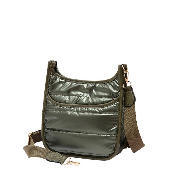 Elegant Black Nylon Shoulder Bag - Image 3