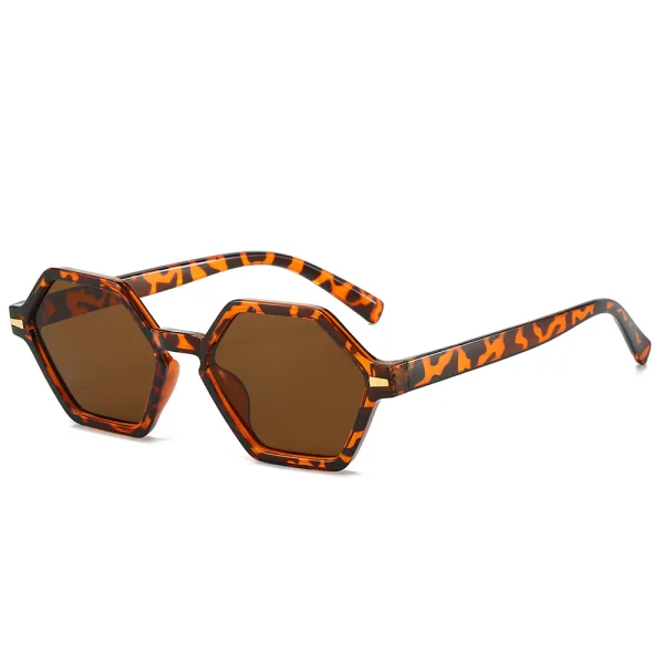 Sleek Geometric Black Sunglasses - Image 10