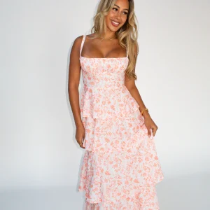 Floral Elegance Tiered Dress
