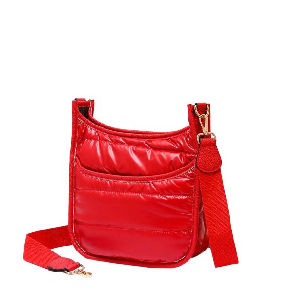 Elegant Black Nylon Shoulder Bag - Image 2