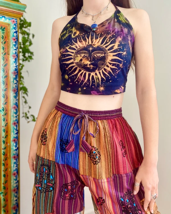 Bohemian Sunburst Halter Top - Image 4