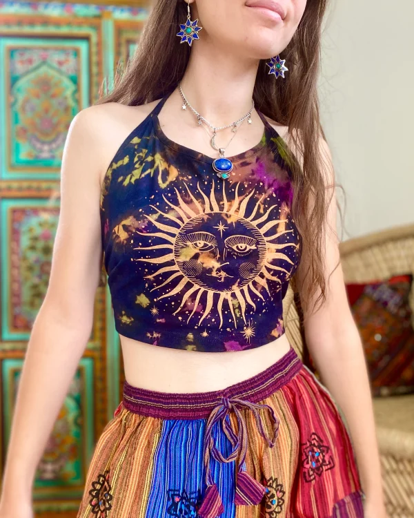 Bohemian Sunburst Halter Top - Image 8
